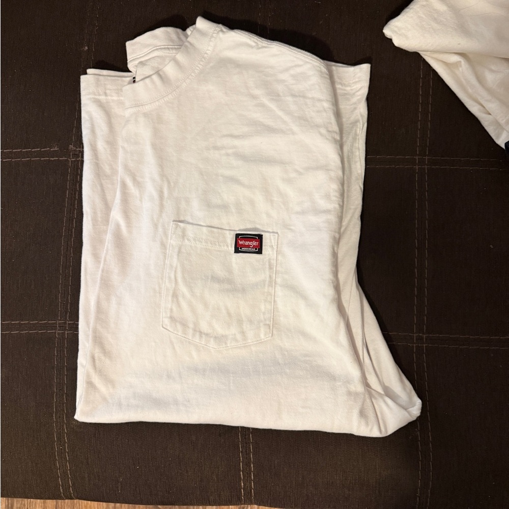 Wrangler Classic White Short Sleeve Tee